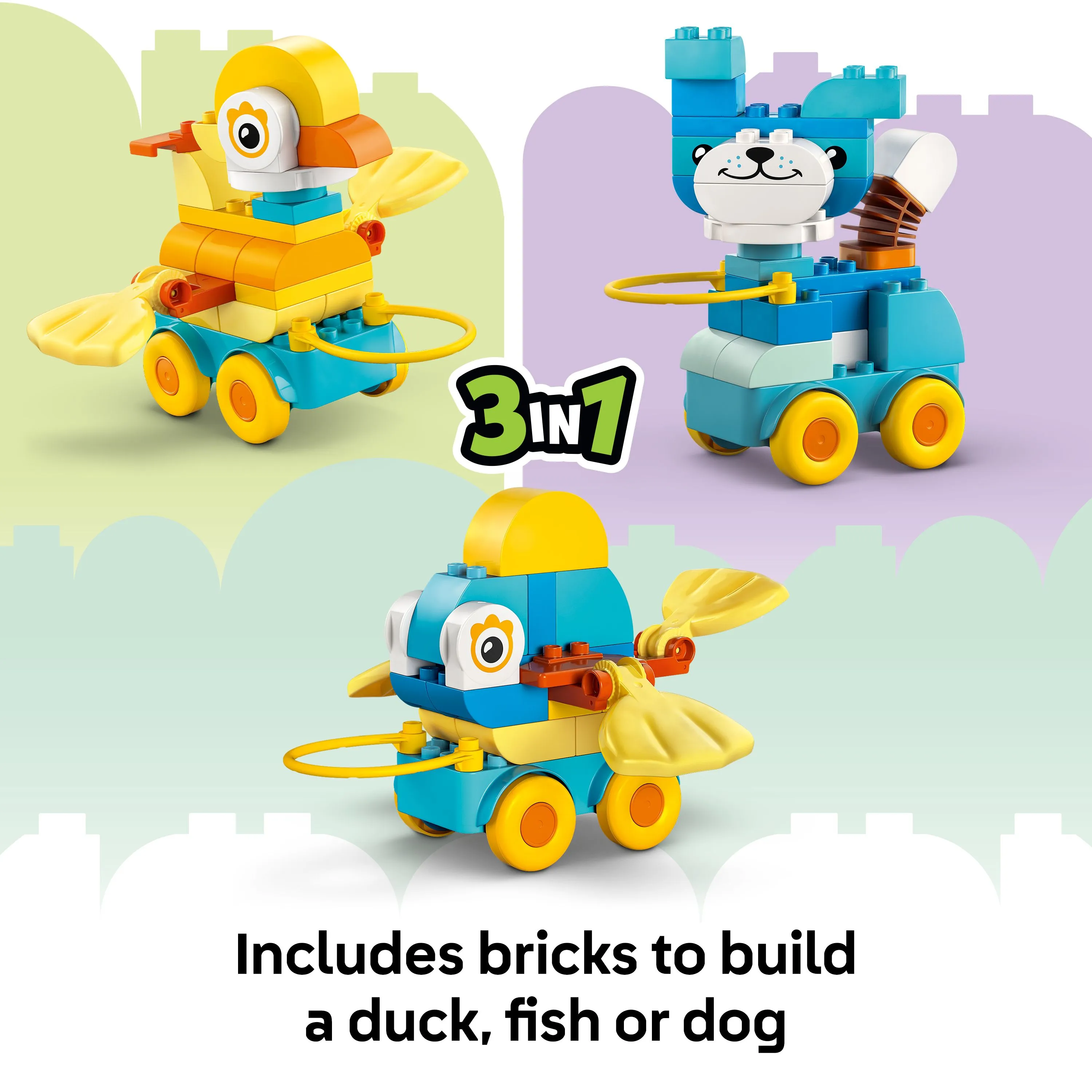 LEGO DUPLO Animals on Wheels 3-in-1 Set 10448