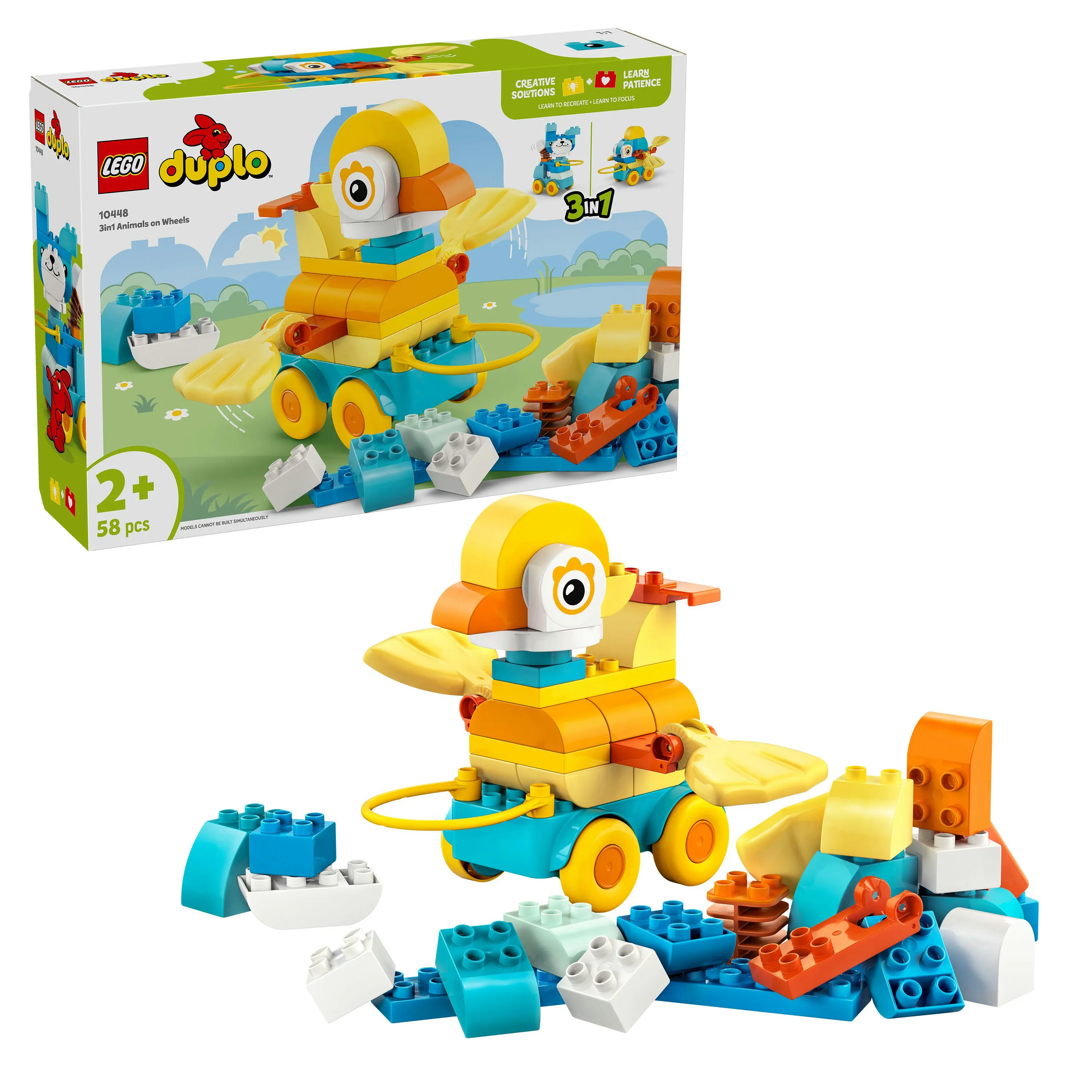 LEGO DUPLO Animals on Wheels 3-in-1 Set 10448