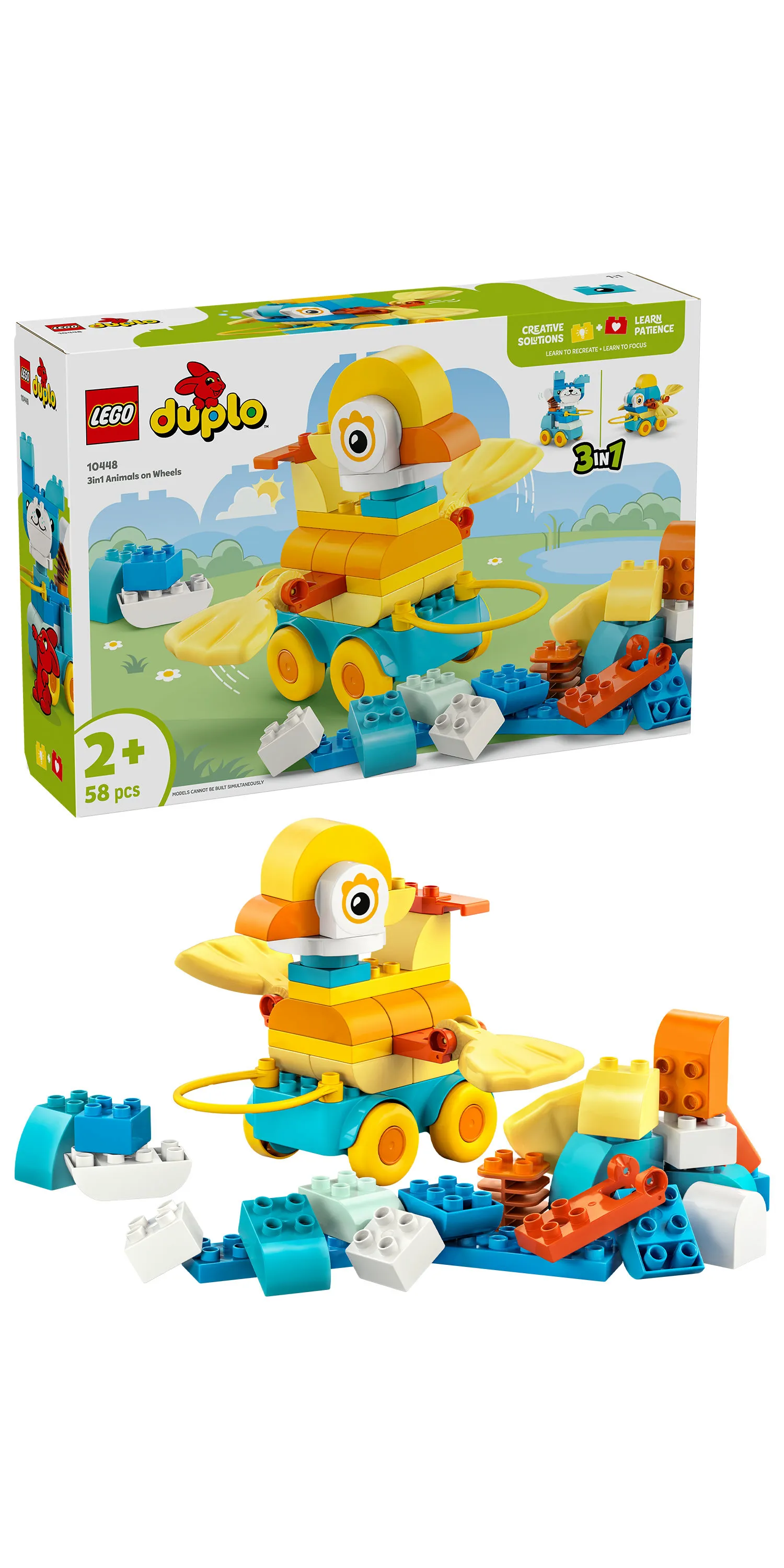 LEGO DUPLO Animals on Wheels 3-in-1 Set 10448