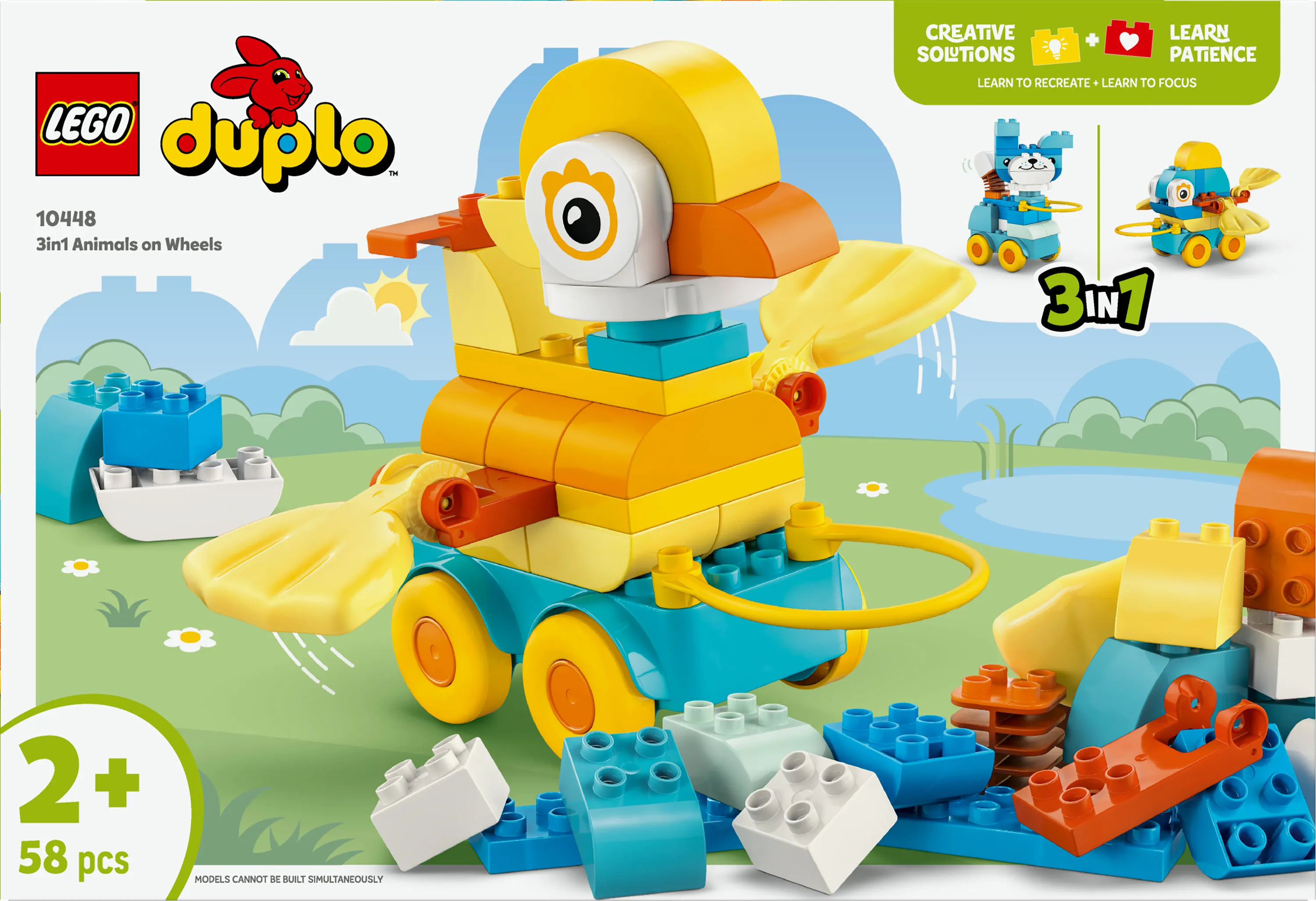 LEGO DUPLO Animals on Wheels 3-in-1 Set 10448