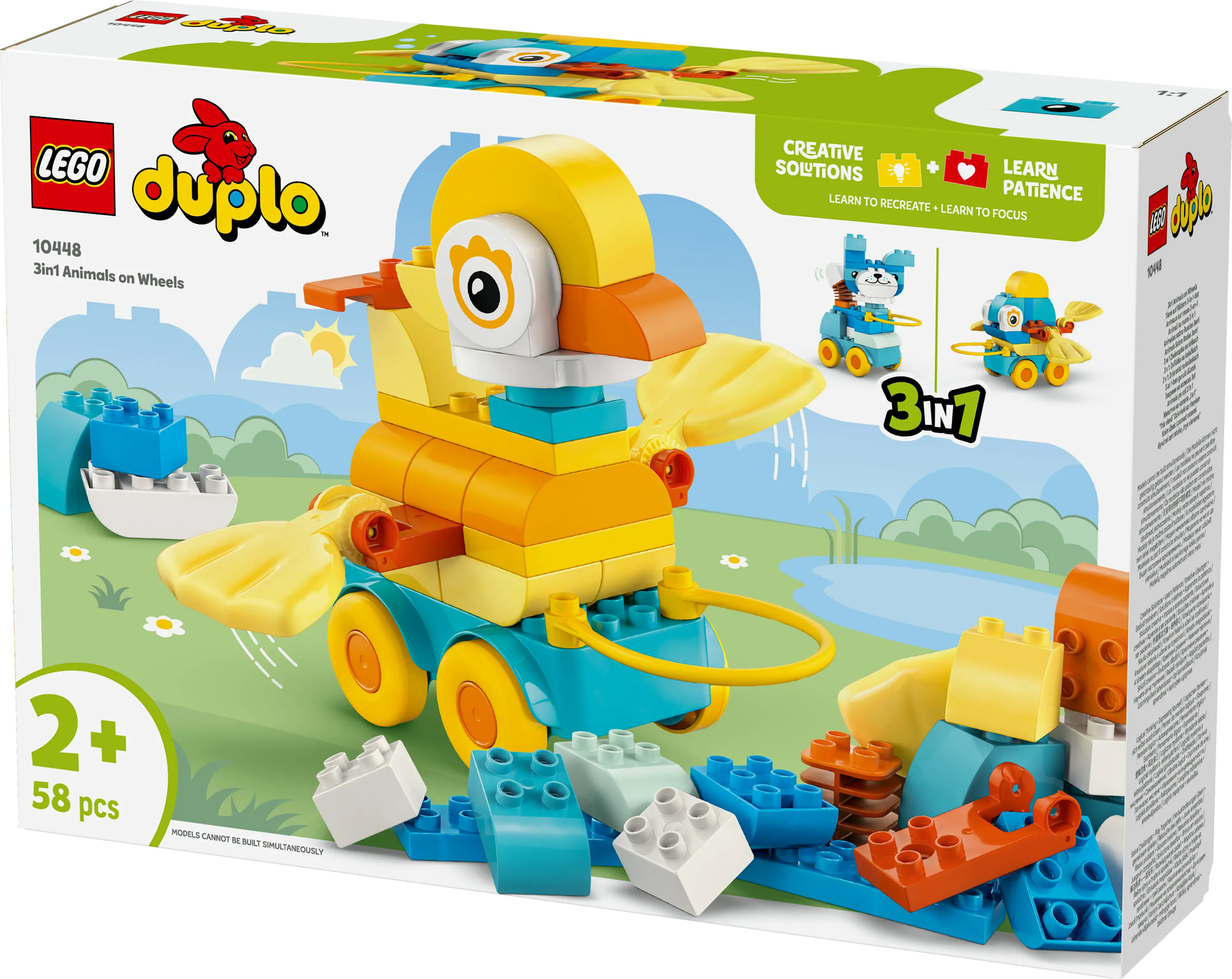 LEGO DUPLO Animals on Wheels 3-in-1 Set 10448