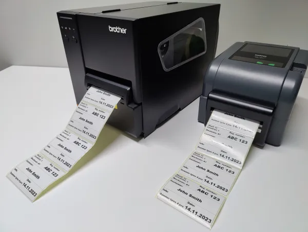 BROTHER 100 X 73,2MM TYRE LABEL WHITE PERMANENT 500 PCS/ROLL (1BOX = 5RL)
