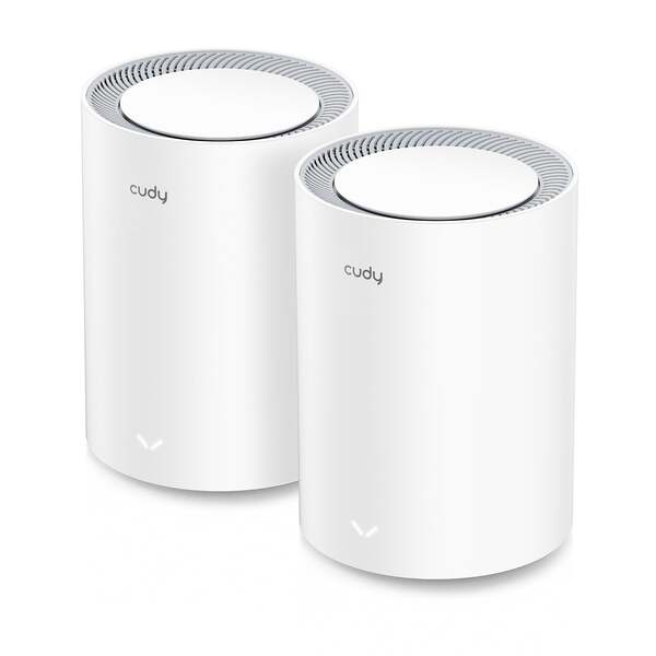 Cudy M3600 -mesh WiFi -j&auml;rjestelm&auml;, Wi-Fi 7, Dual-band, 2 kpl, valkoinen