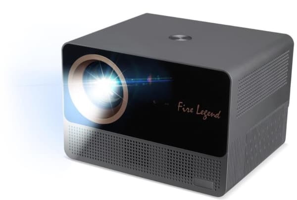 AOPEN Fire Legend QF18s LCD Full HD 800 ANSI lm Portable LED Projector, Black, Grey