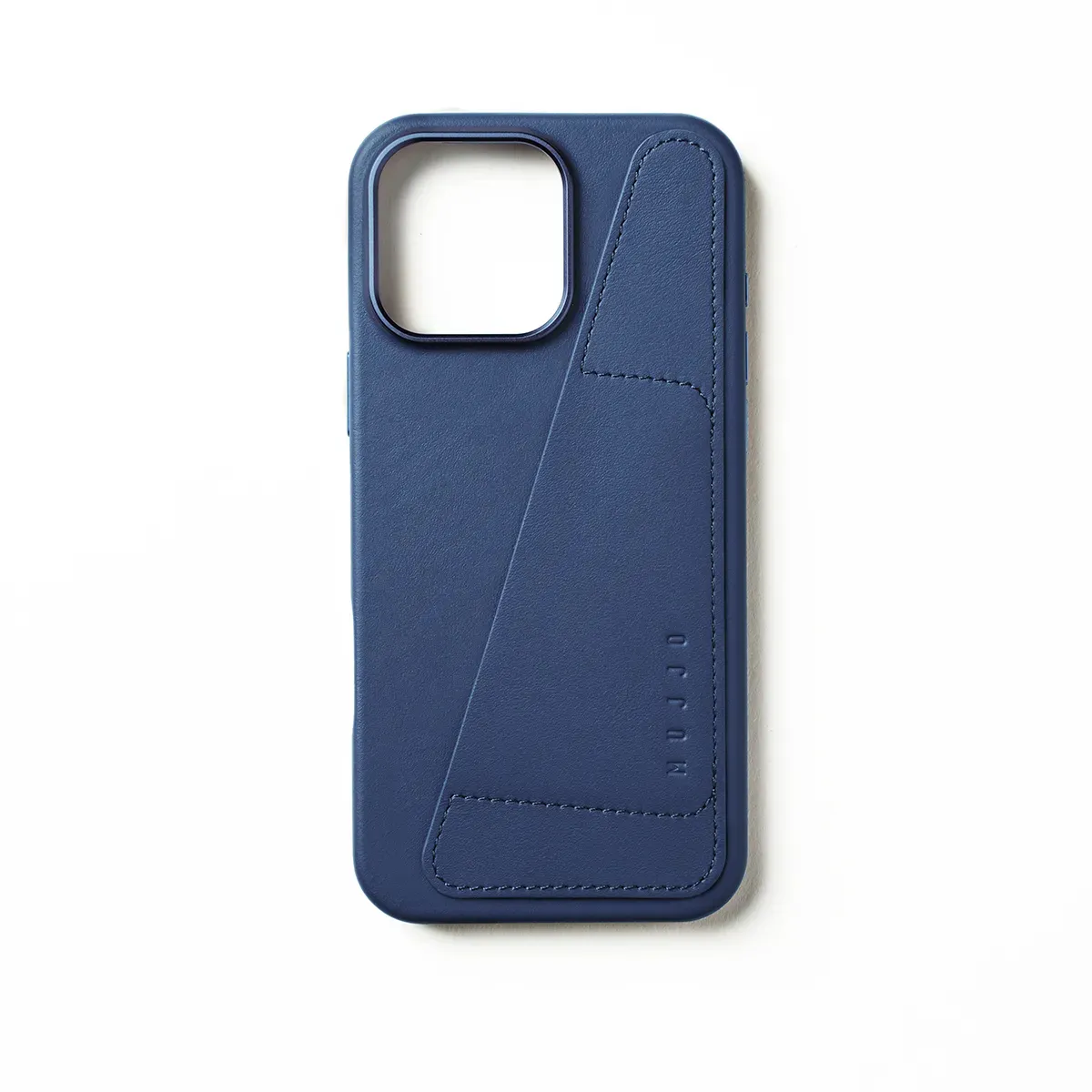 Mujjo Full Leather, iPhone 16 Pro Max -lompakkokotelo, Monaco Blue