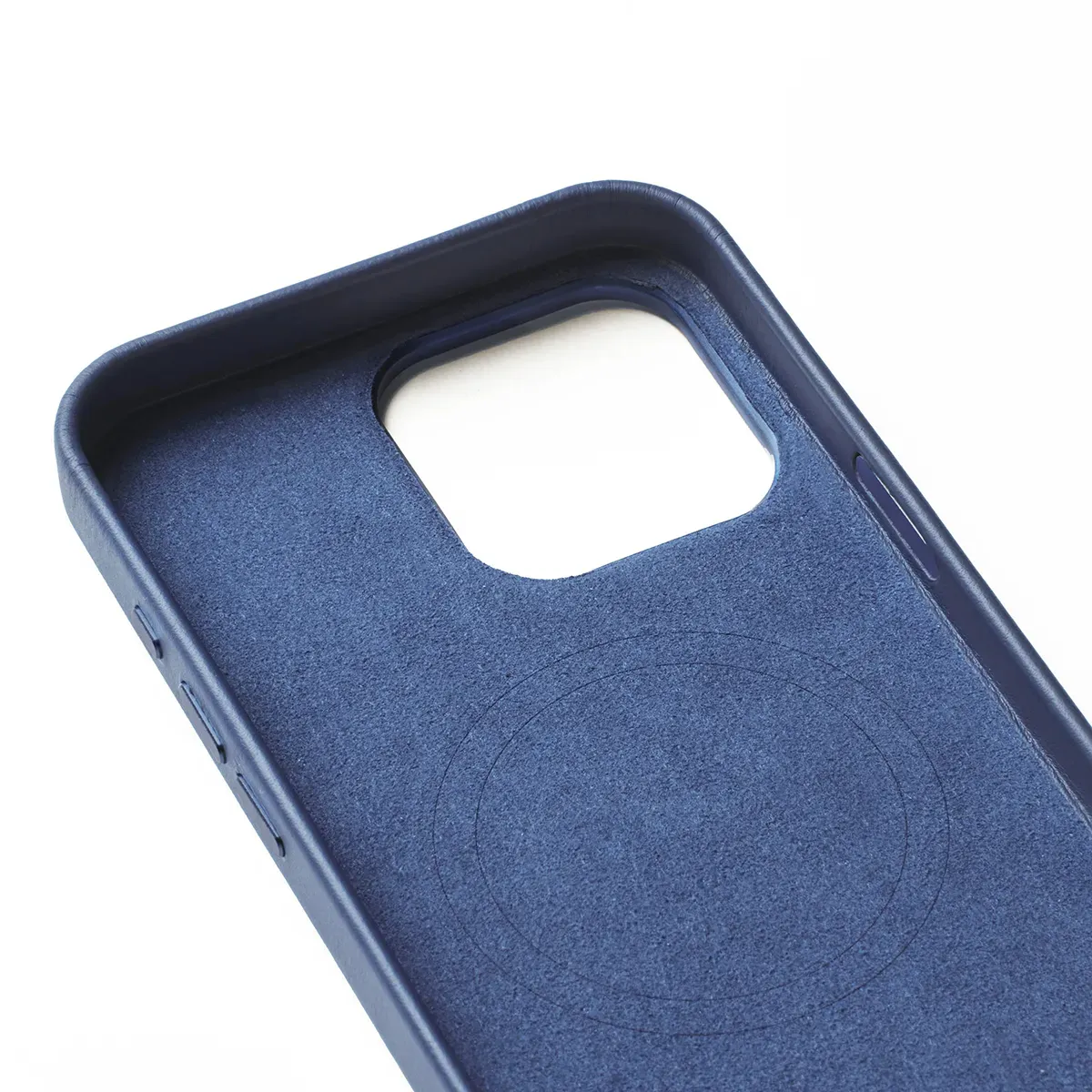 Mujjo Full Leather, iPhone 16 Pro Max -lompakkokotelo, Monaco Blue