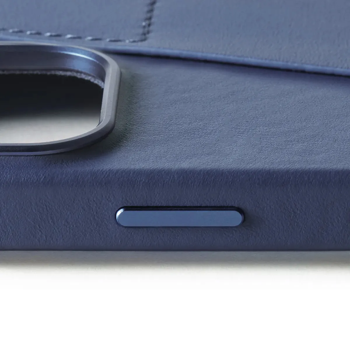 Mujjo Full Leather, iPhone 16 Pro Max -lompakkokotelo, Monaco Blue