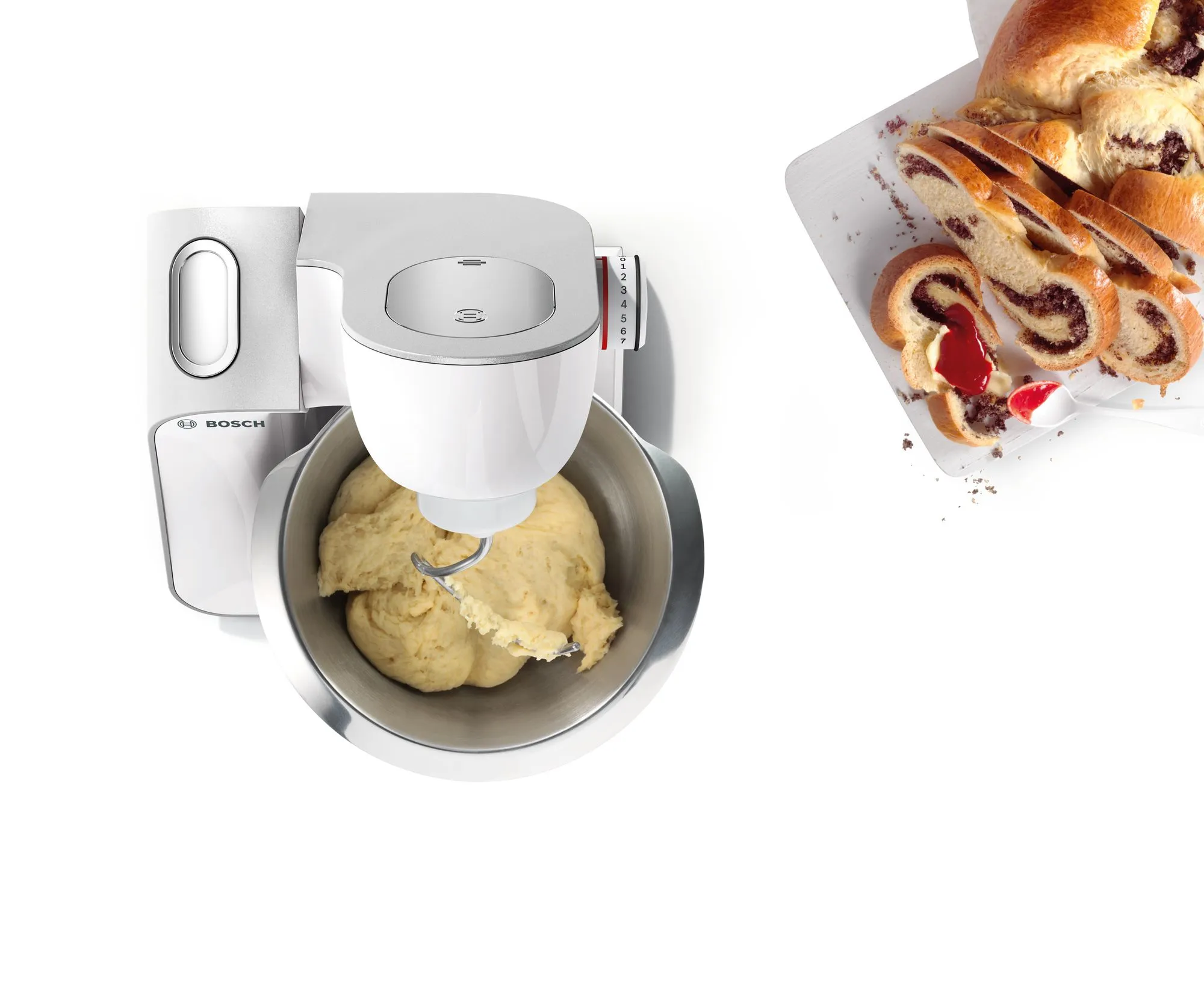 Bosch MUM58231 monitoimikone -yleiskone, 1000W, valkoinen/hopea
