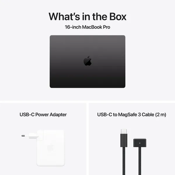 Apple MacBook Pro 16&quot; M4 Pro (14C / 20C), 24 GB, 512 GB - b&auml;rbar dator, Rymdsvart (FIN/SWE)