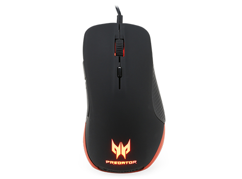 Acer Predator - Spelmus, Svart R&ouml;d