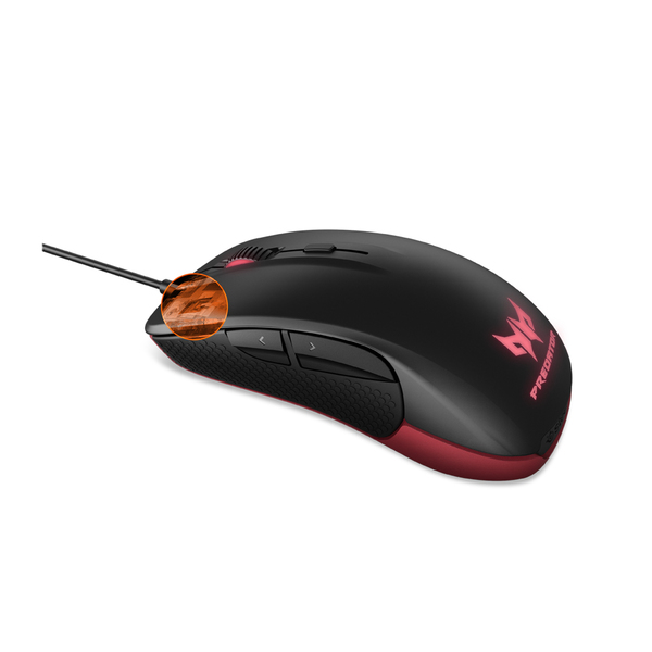 Acer Predator - Spelmus, Svart R&ouml;d