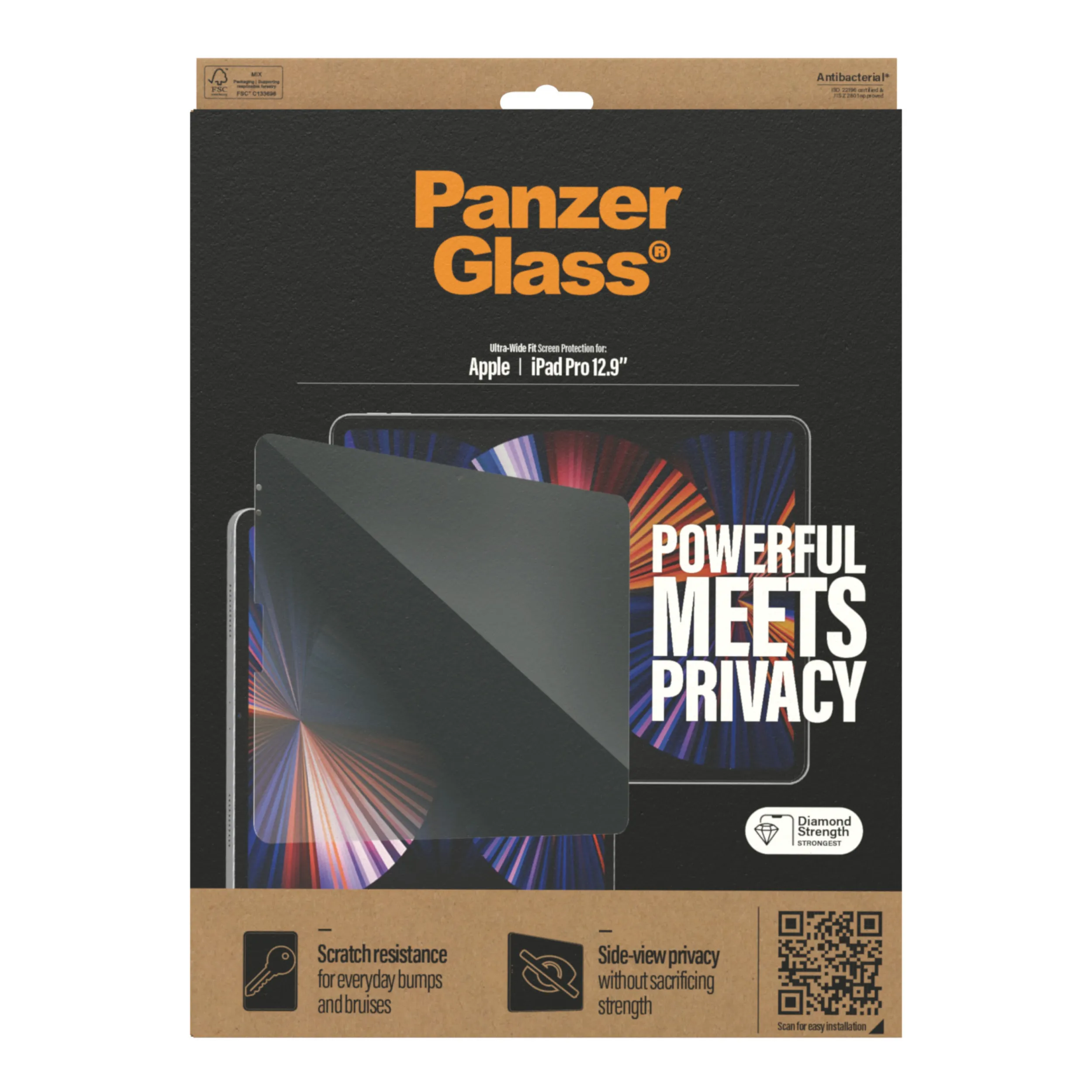 PANZERGLASS APPLE IPAD PRO 12.9 - (2020) PRIVACY PANZERGLASS APPLE IPAD PRO 12.9 - (2020) PRIVACY