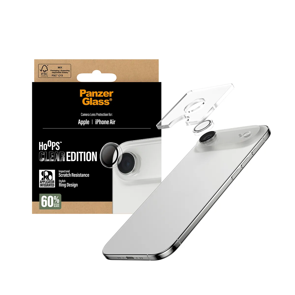 Panzerglass iPhone Air - lens protector, Hoopstransparent