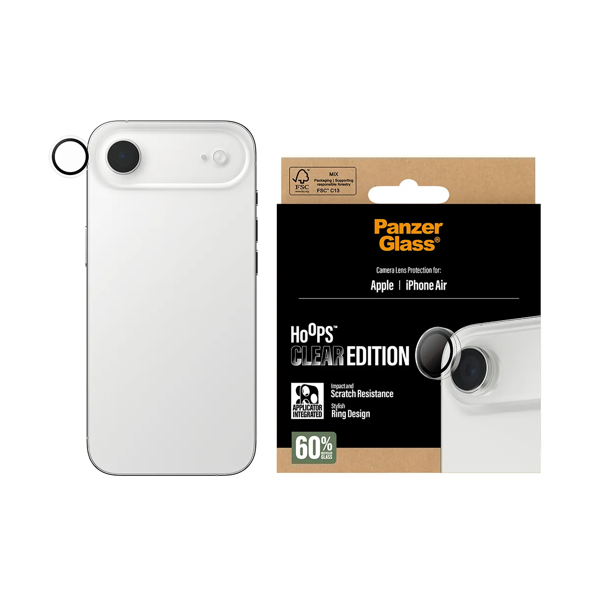Panzerglass iPhone Air - lens protector, Hoopstransparent