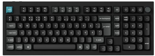 Keychron Q5 Ultra 8K -langaton mekaaninen pelin&auml;pp&auml;imist&ouml;, Silk POM Brown, musta