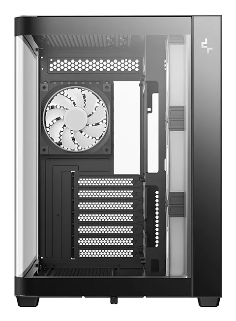 DeepCool CG530U 4F Midi-Tower Case with window and RGB lighting, Black