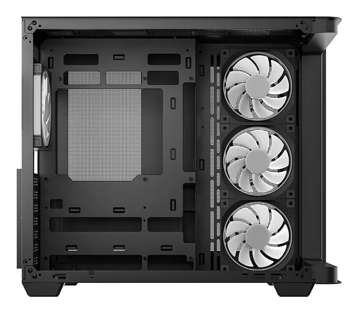 DeepCool CG530U 4F Midi-Tower Case with window and RGB lighting, Black