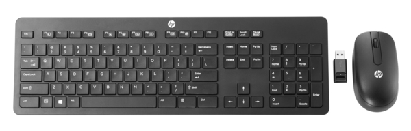 HP Slim - N&auml;pp&auml;imist&ouml;- ja hiiri -pakkaus - langaton - 2.4 GHz - Suomi malleihin EliteBook, EliteBook Folio, Pro Tablet 610 G1, ProBook, Spectre Pro x360 G2, Str