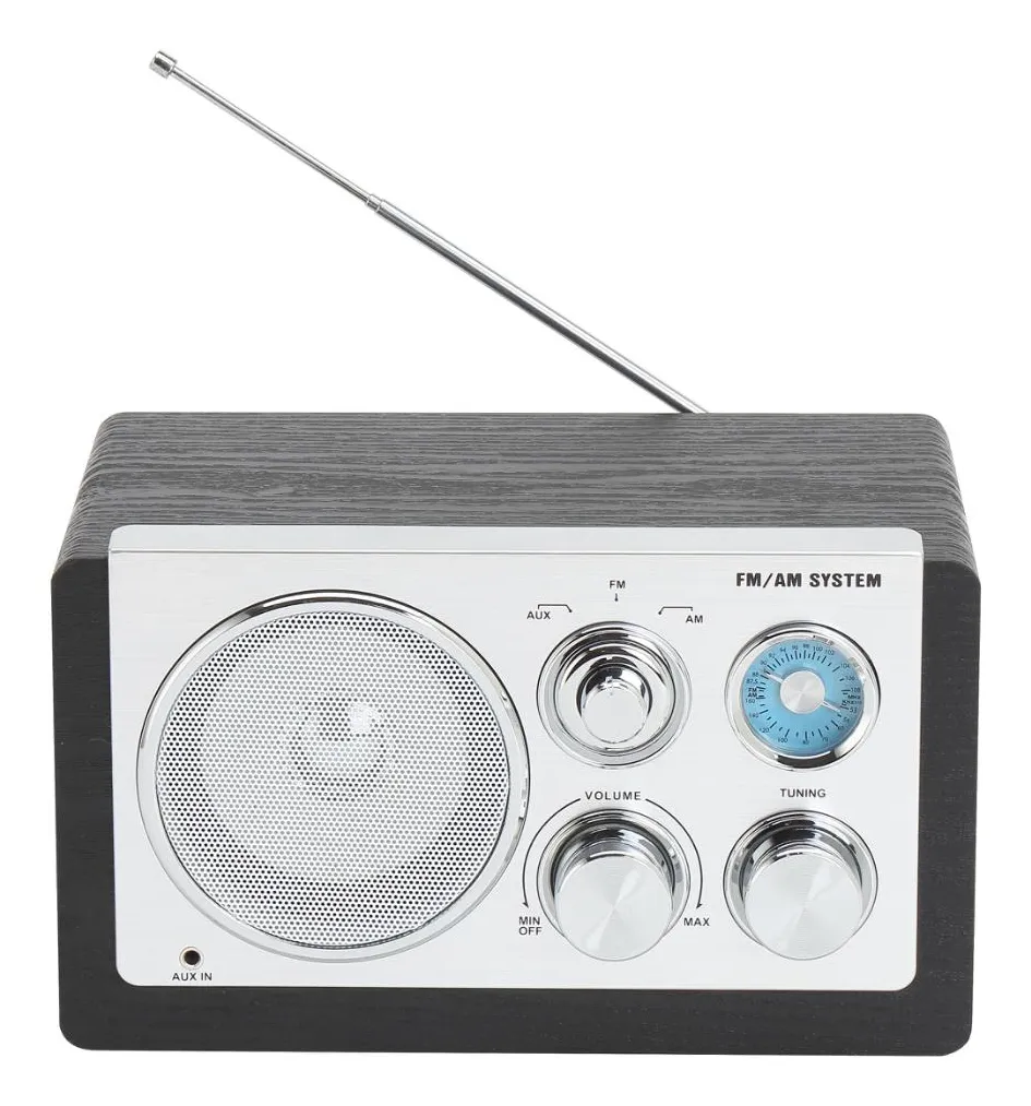 Denver TR-63B B&auml;rbar analog AM/FM-radio - Svart