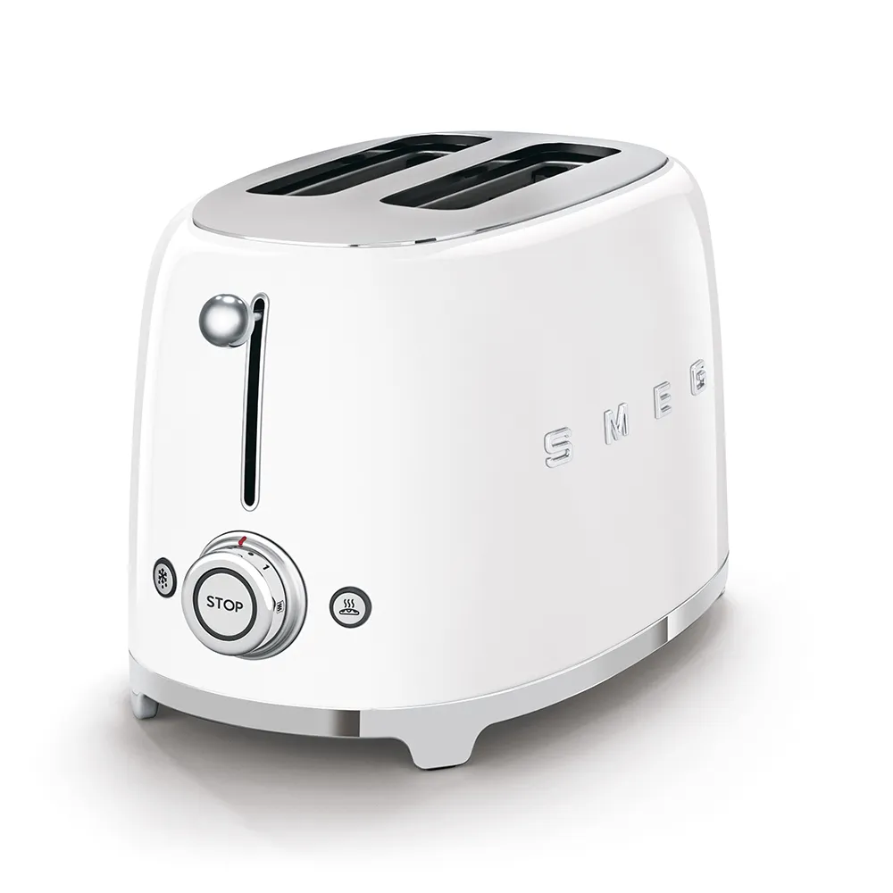Smeg TSF01WHEU - toaster, 2 slots, White