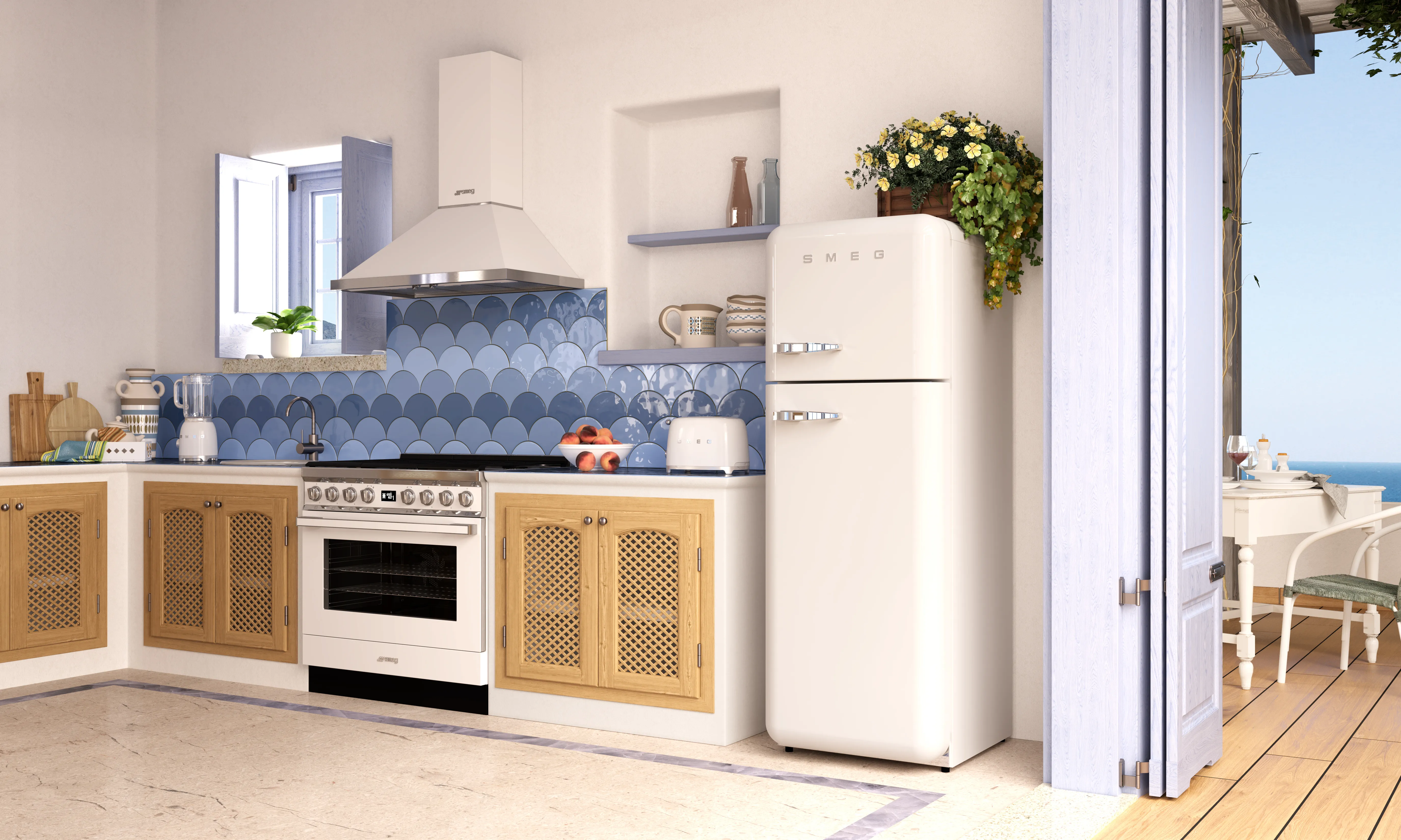 Smeg TSF01WHEU - toaster, 2 slots, White