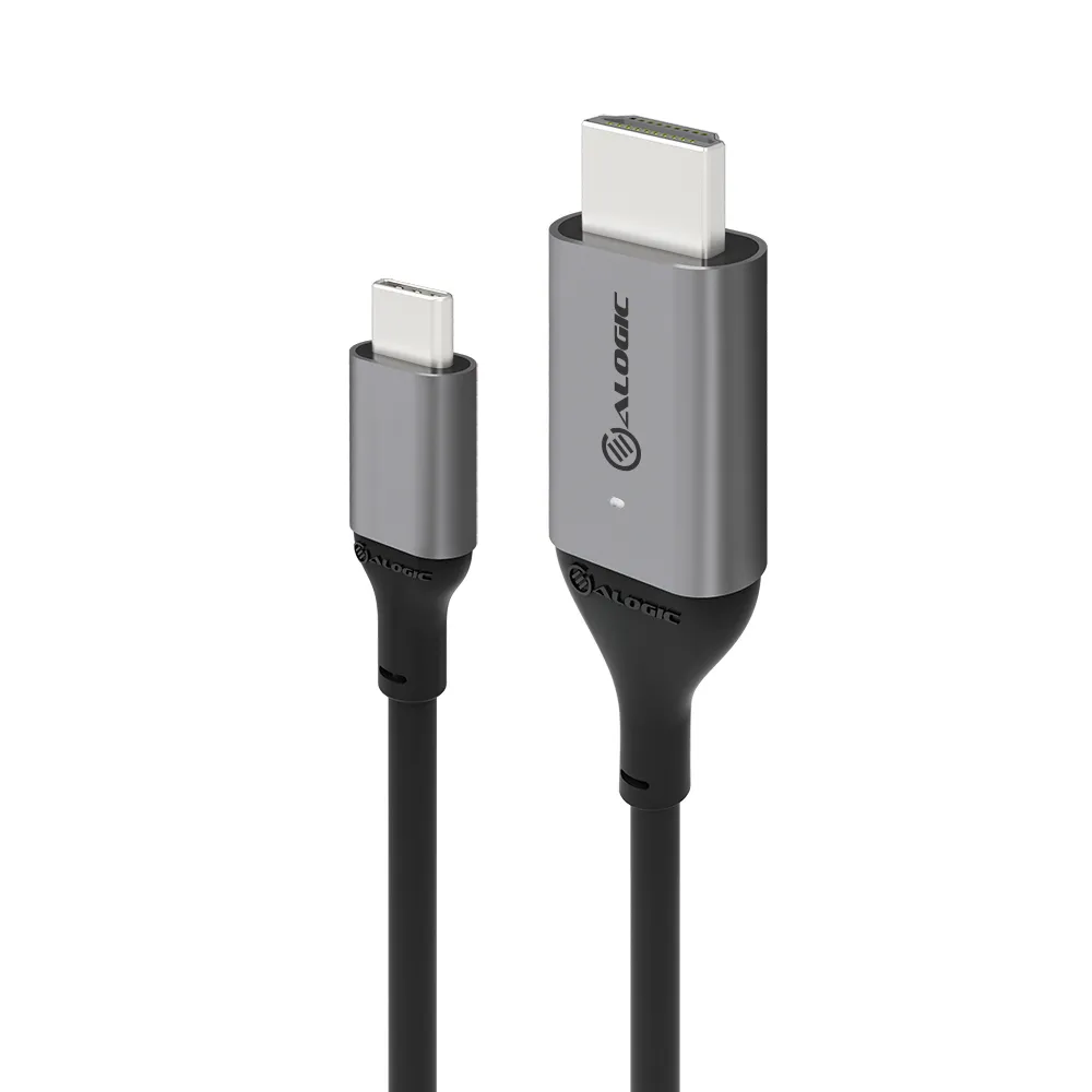 Alogic Ultra USB-C – HDMI - cable, 2 m, Black/Grey