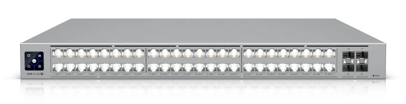 Ubiquiti UniFi Pro XG 48 PoE (USW-PRO-XG-48-POE) - Managerad Layer 3-switch, gr&aring;