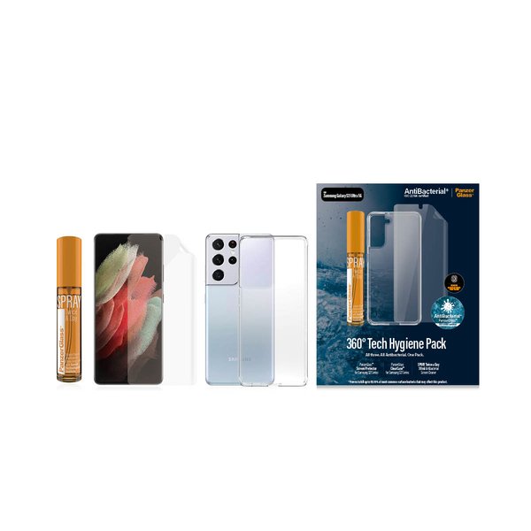 PanzerGlass Galaxy S21 Ultra Hygiene Pack (TPU,