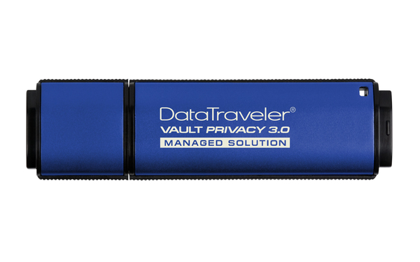 Kingston 8 Gt DataTraveler Vault Privacy 3.0 USB 3.0 -muistitikku, Musta/Sininen