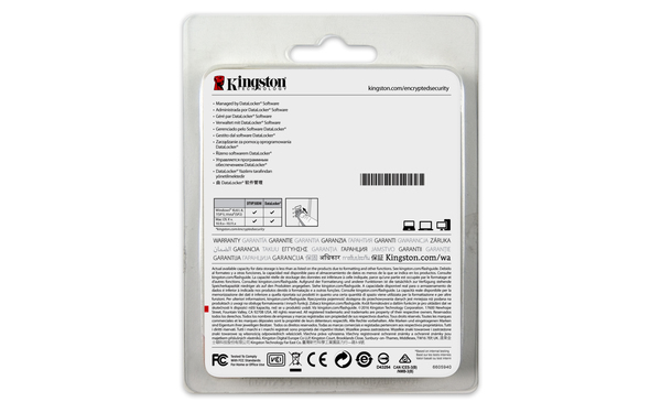 Kingston 8 Gt DataTraveler Vault Privacy 3.0 USB 3.0 -muistitikku, Musta/Sininen