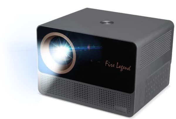 AOPEN Fire Legend QF18s LCD Full HD 800 ANSI lm -kannettava LED-projektori, musta, harmaa