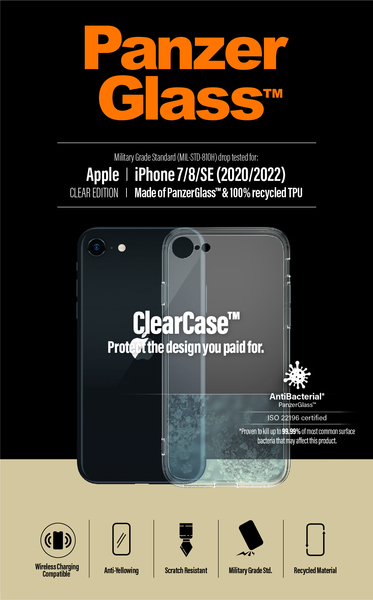 PanzerGlass iPhone 7/8 (Clear) - Screen Glass