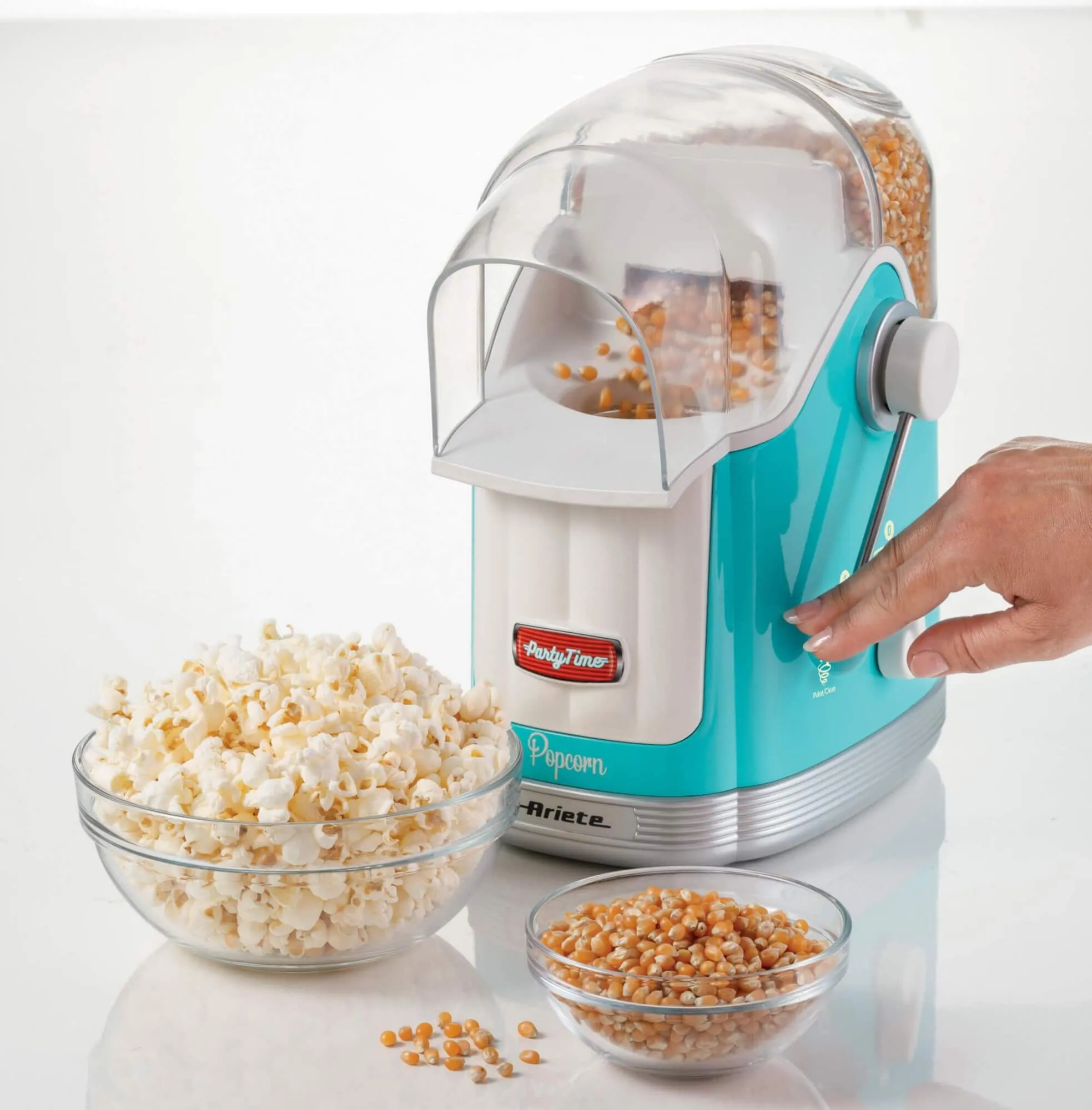 Ariete Vintage Party Time - popcornmaskin, blå