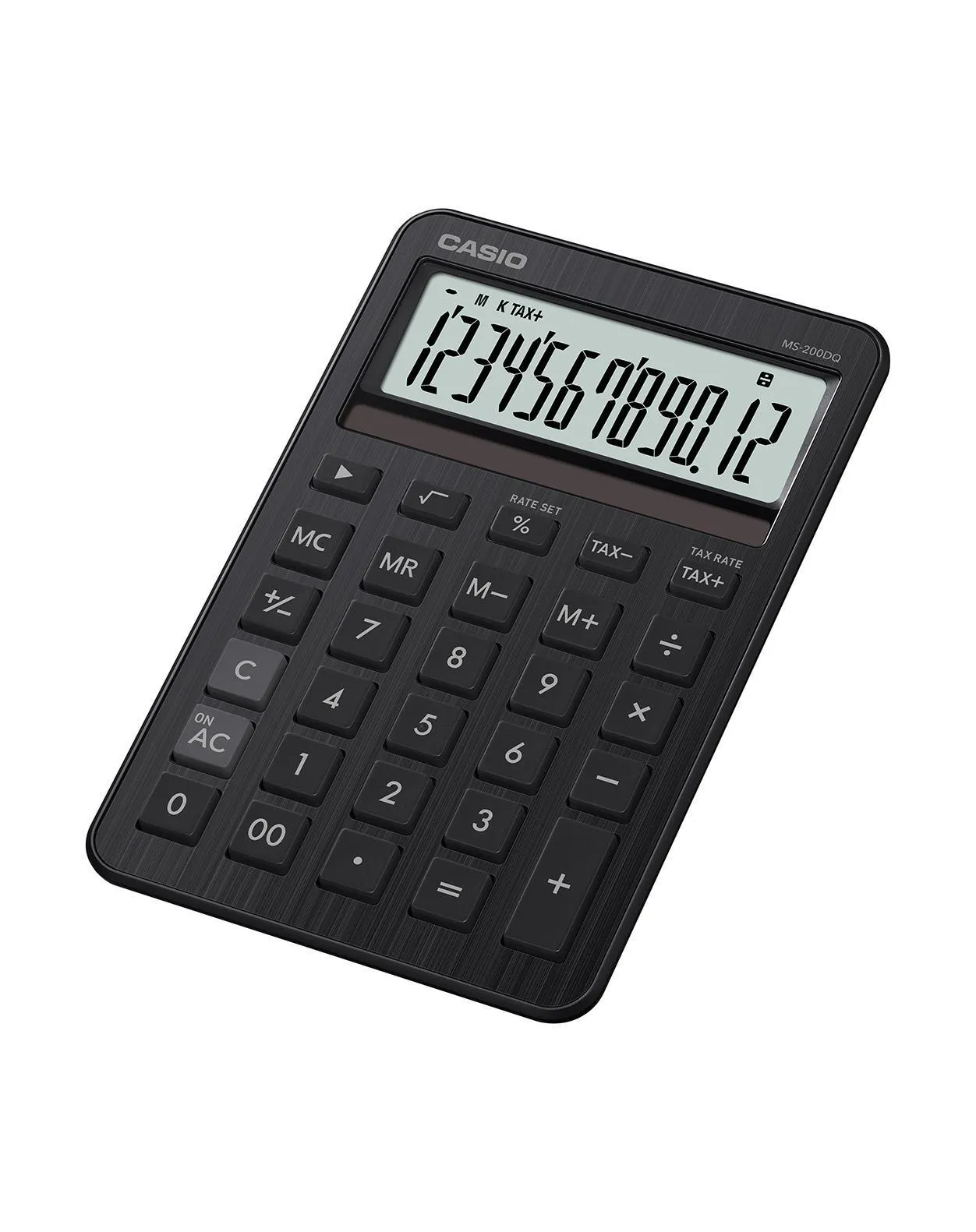 Casio MS-200DQ 12-numeroinen p&ouml;yt&auml;laskin musta