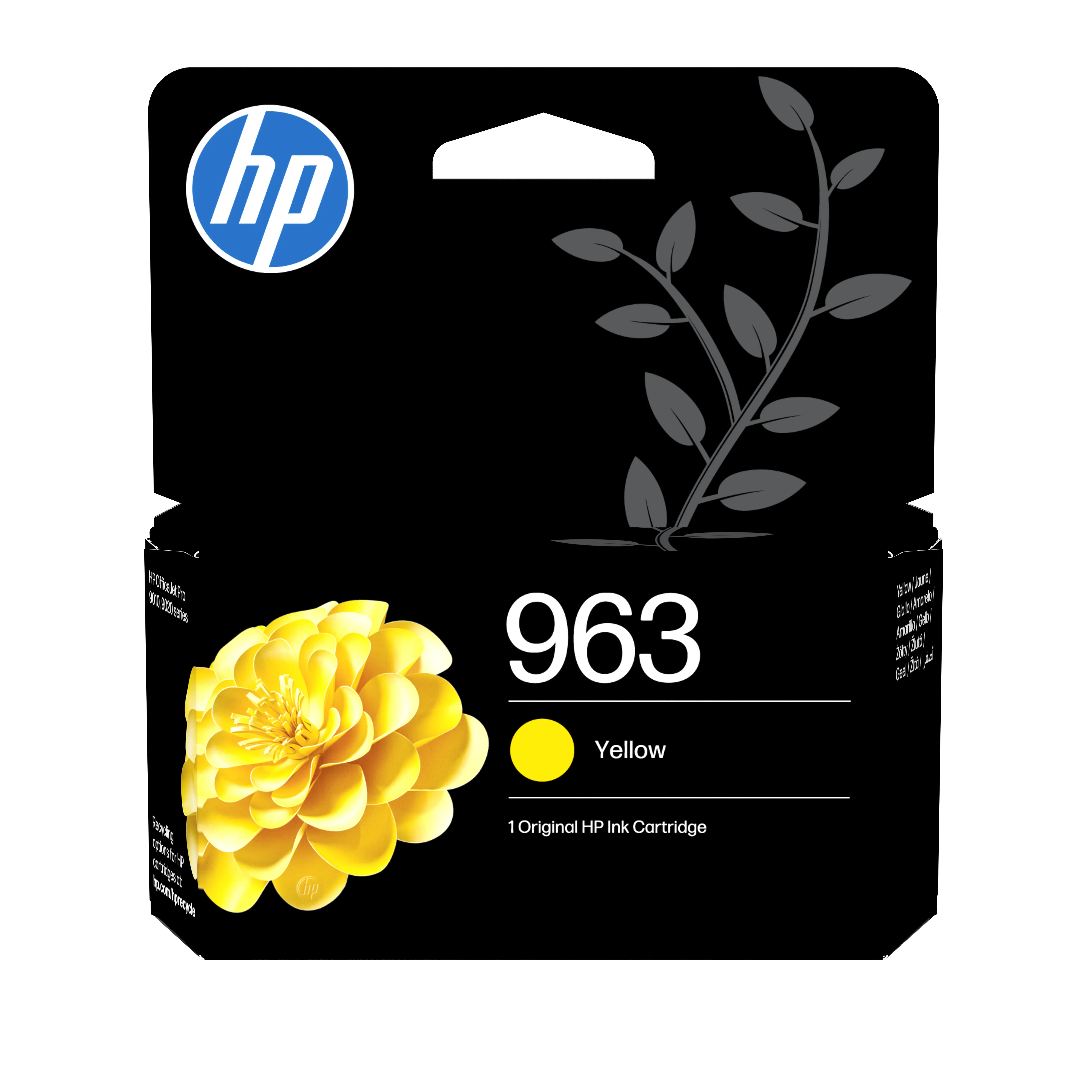 HP 963 -mustekasetti, 10.7 ml, keltainen