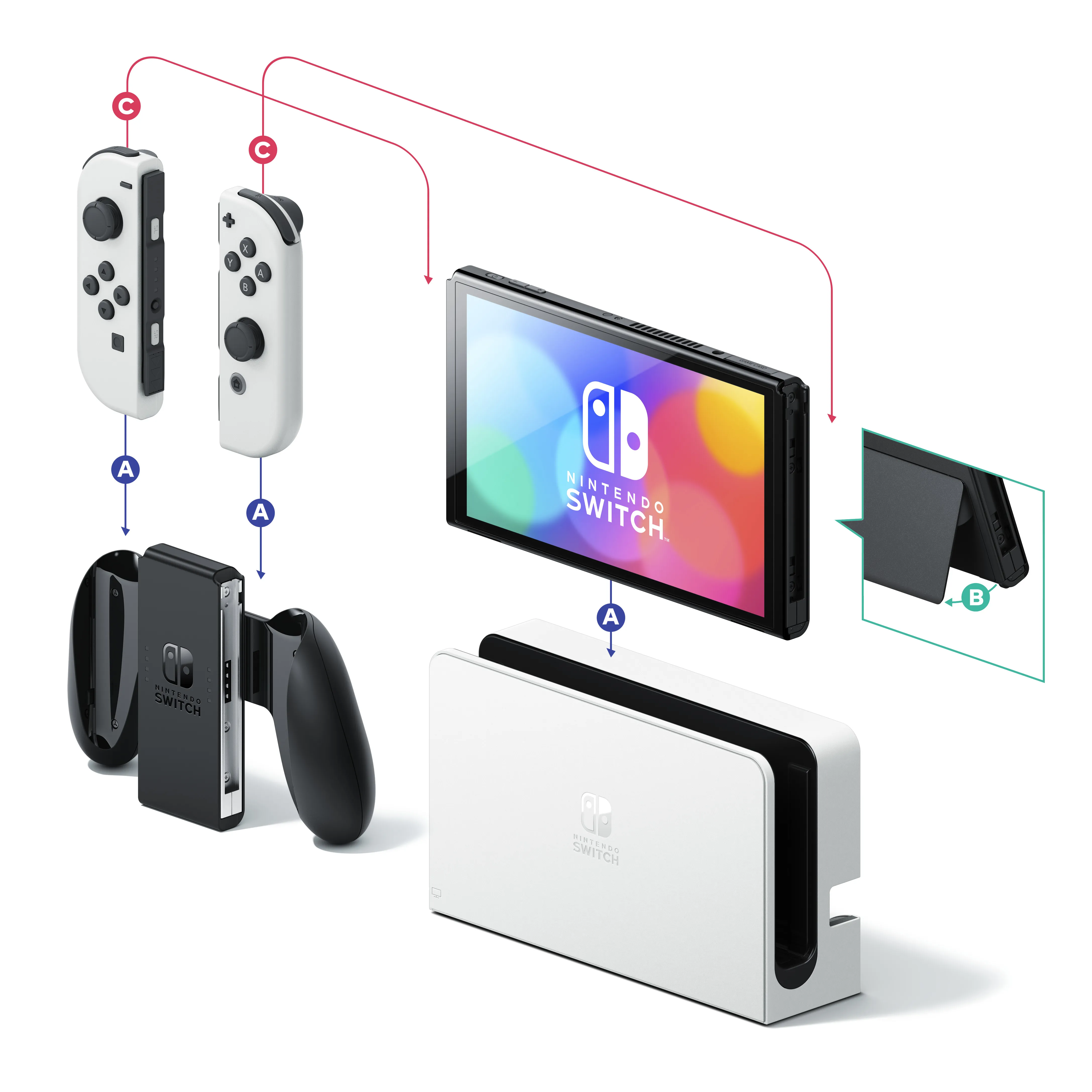 Nintendo Switch OLED - spelkonsol, vit