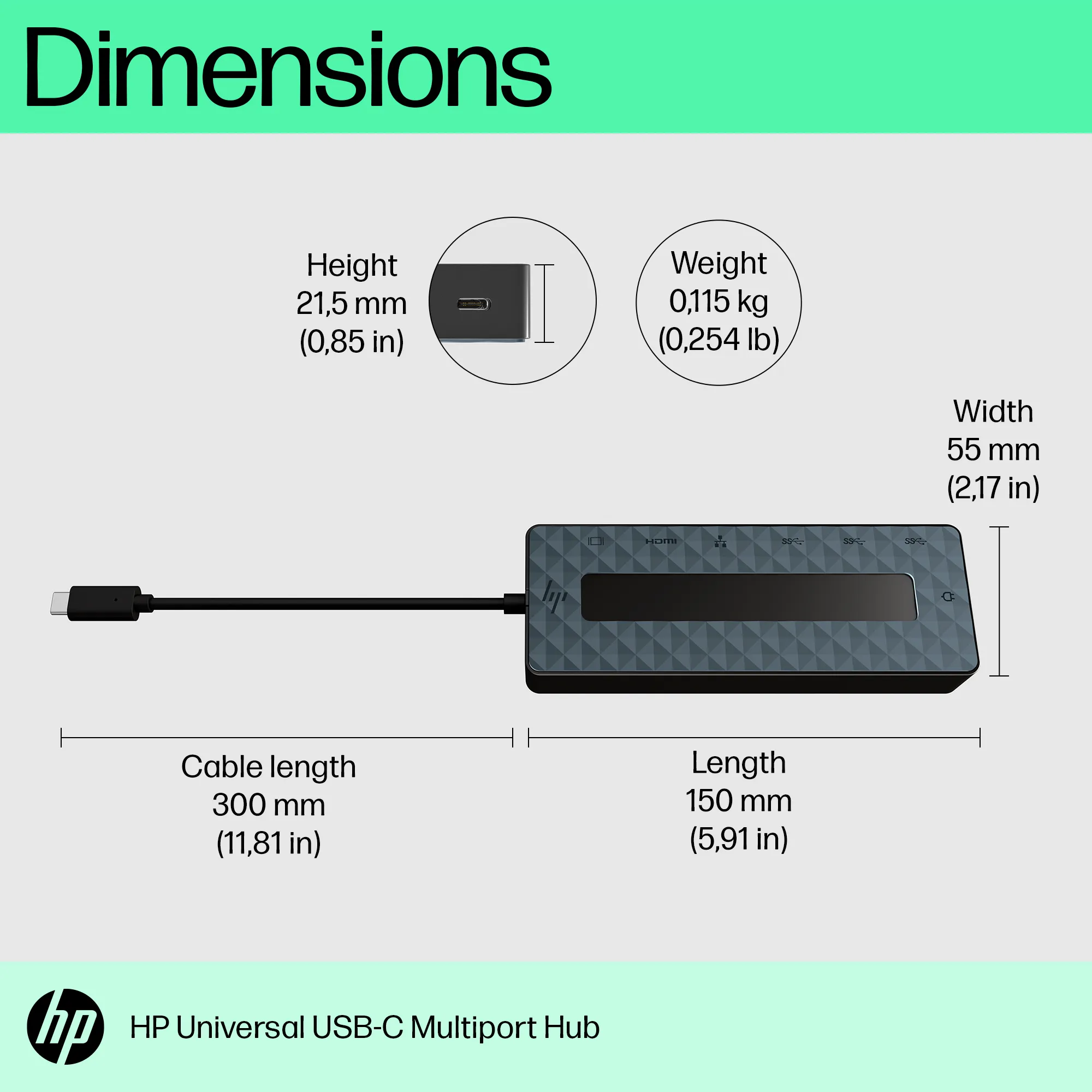 HP Univ USB-C Multiport Hub