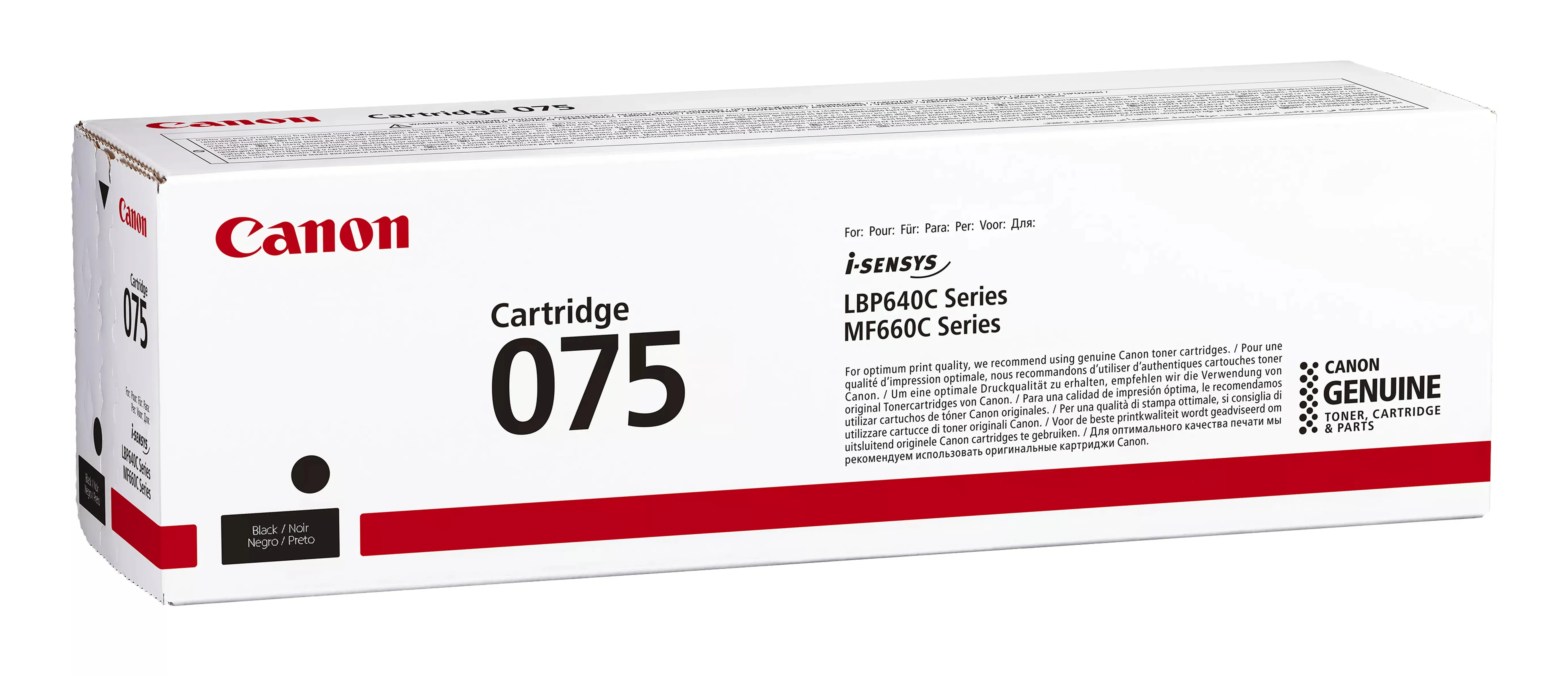 Canon 075 toner cartridge, Black