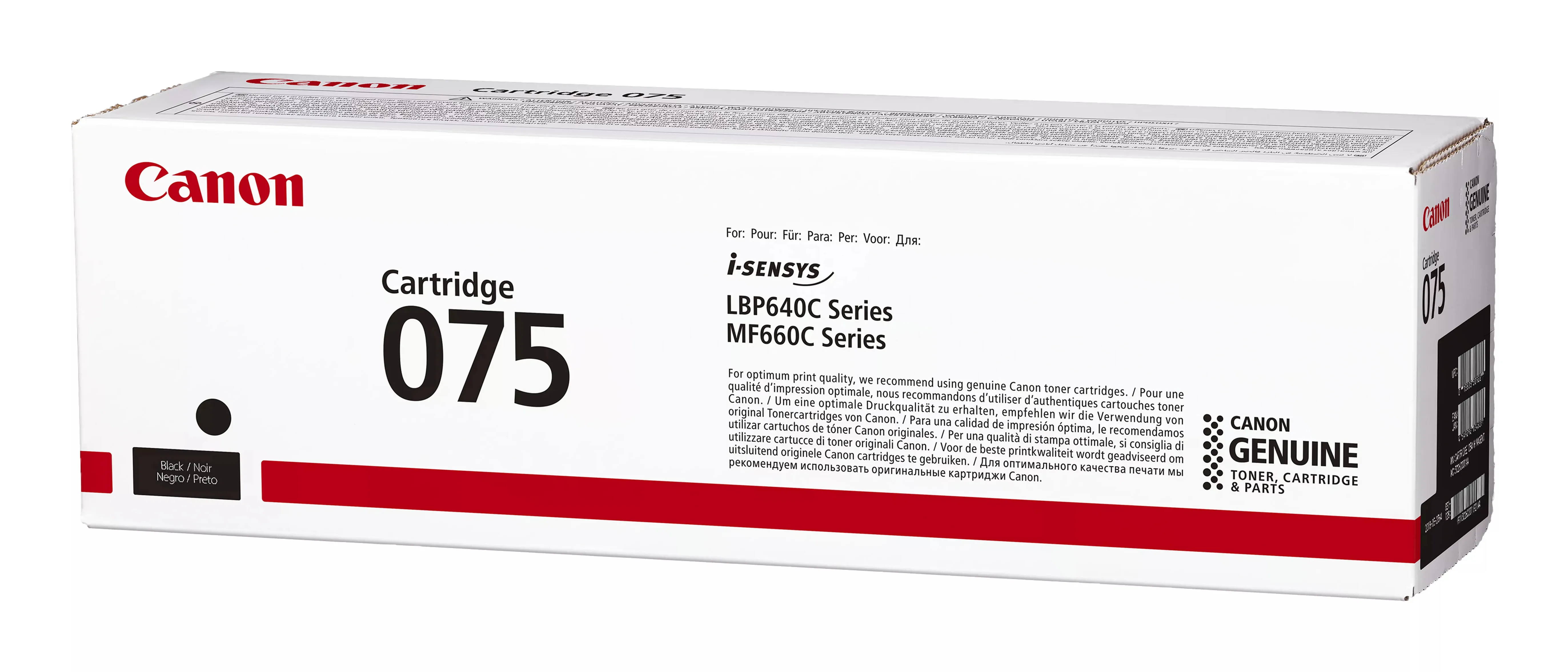 Canon 075 toner cartridge, Black