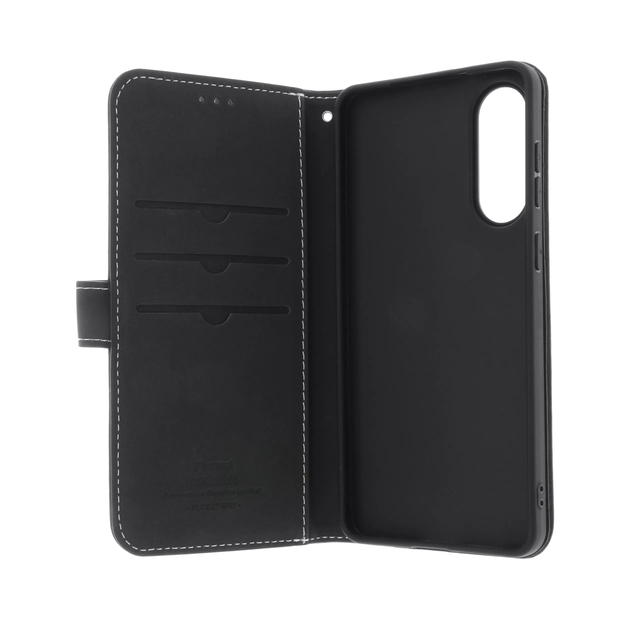 Insmat Flip Case Galaxy S25 Edge - flipfodral, svart