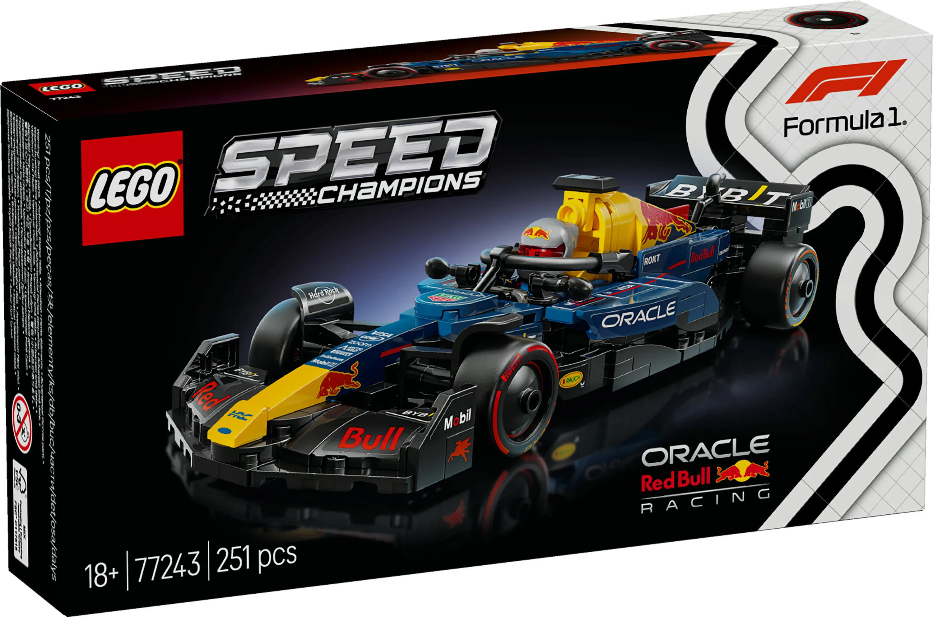 LEGO Speed Champions Oracle Red Bull Racing RB20 F1 kilpa-auto 77243
