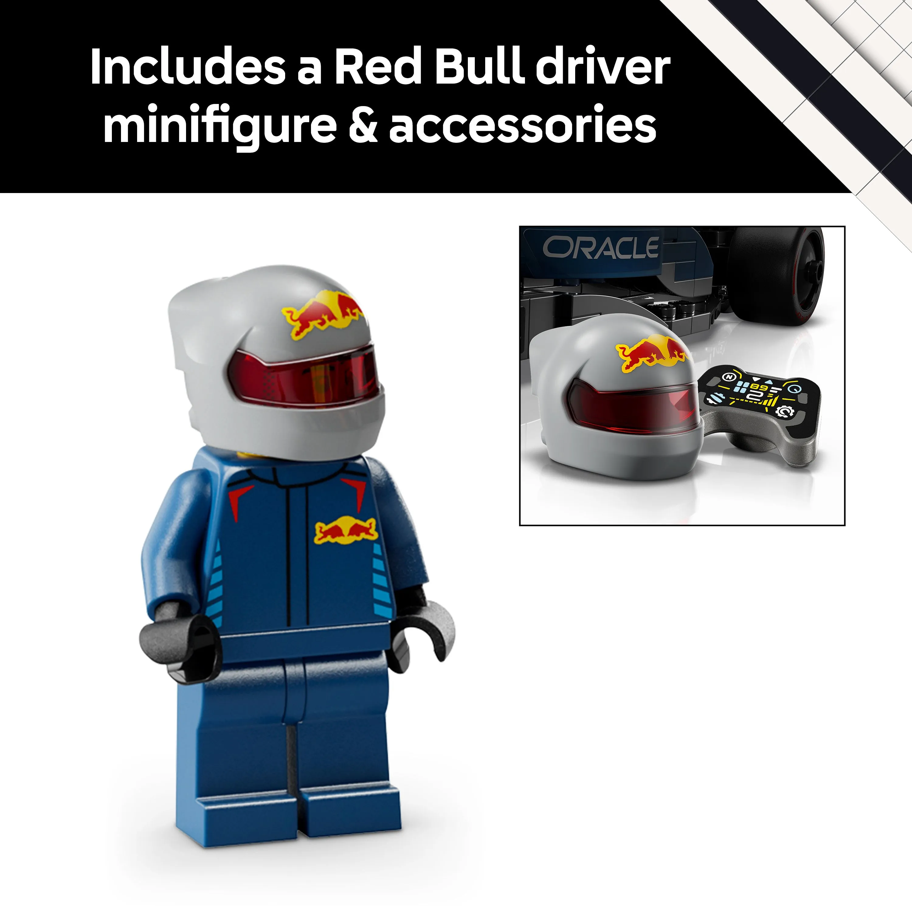 LEGO Speed Champions Oracle Red Bull Racing RB20 F1 kilpa-auto 77243