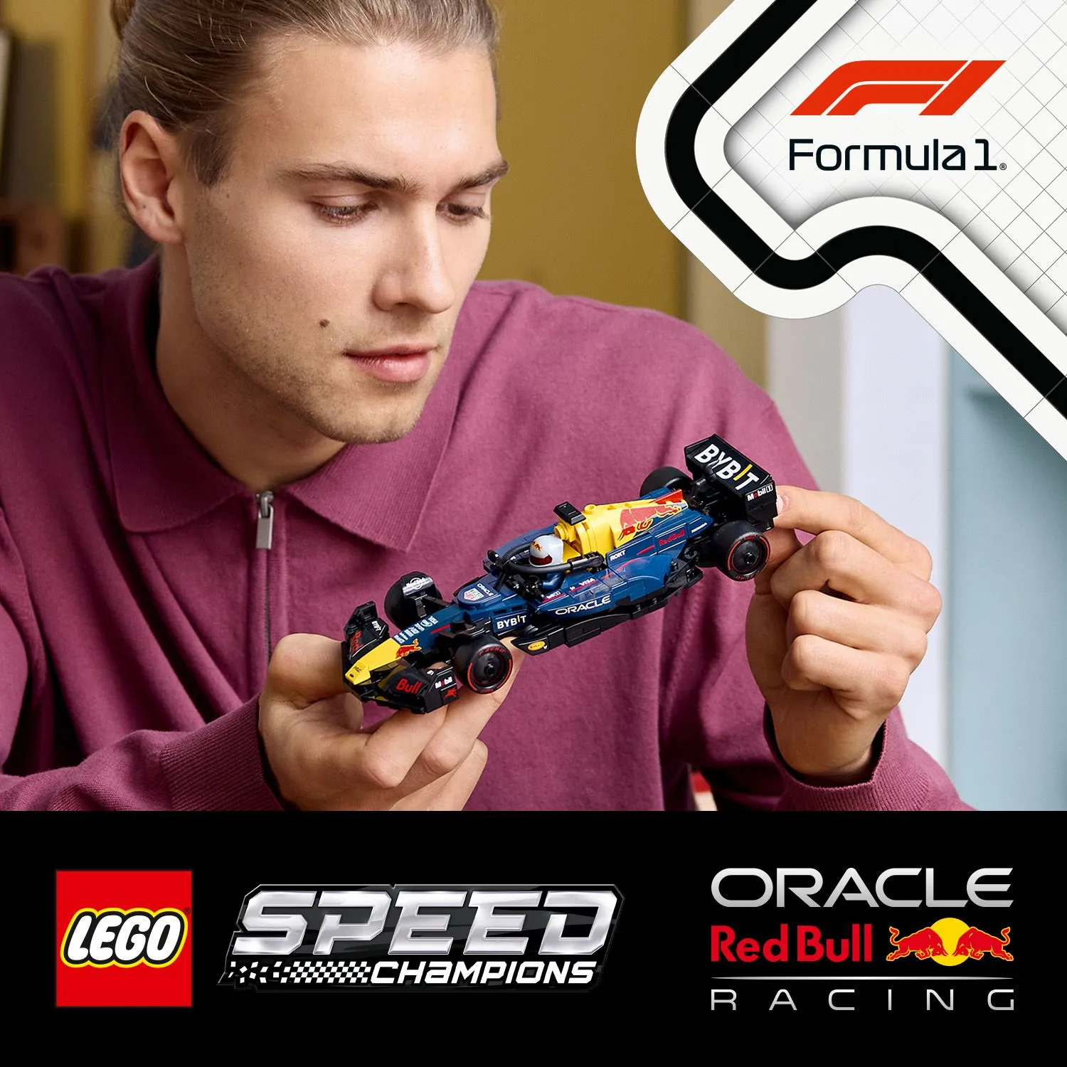 LEGO Speed Champions Oracle Red Bull Racing RB20 F1 kilpa-auto 77243