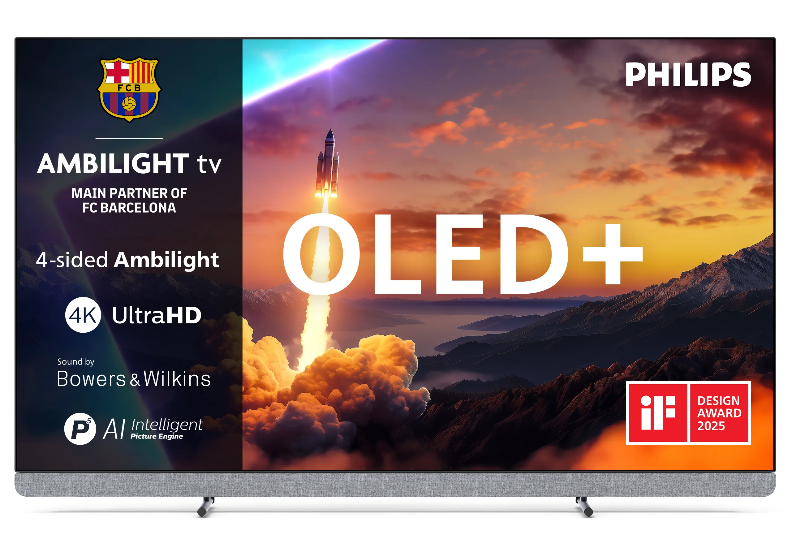 Philips 77OLED910/12 77" 4K Google TV, 144 Hz, HDR10+, Dolby Vision, metallic