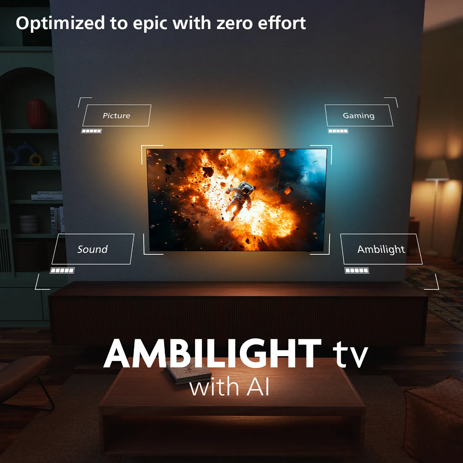 Philips 77OLED910/12 77" 4K Google TV, 144 Hz, HDR10+, Dolby Vision, metallic