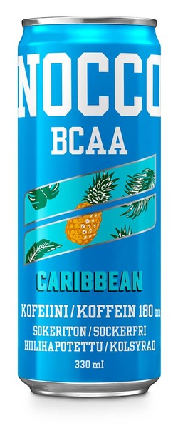 NOCCO Caribbean &ndash; BCAA energiajuoma 330 ml 24-pack