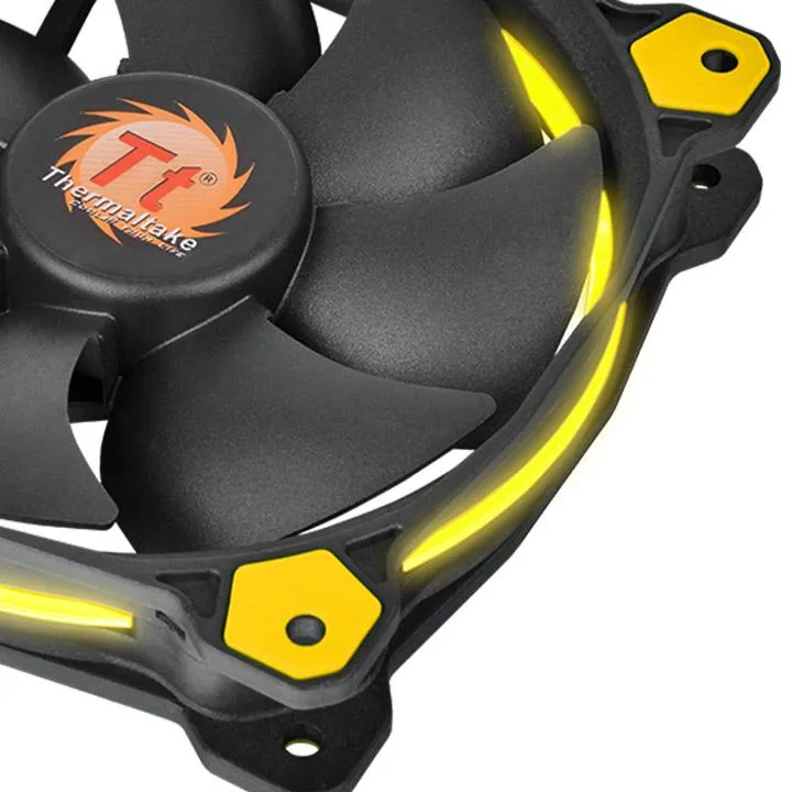 Thermaltake Riing 14, 140mm - case fan, yellow