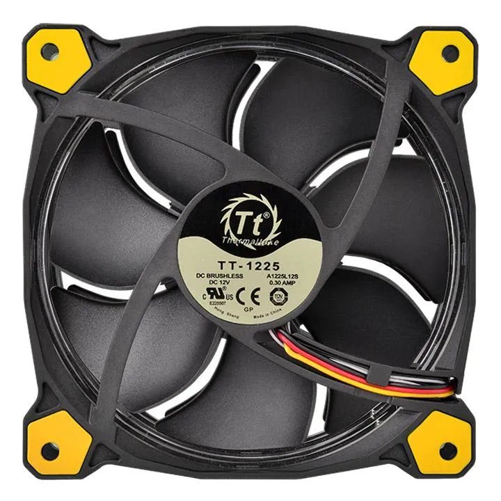 Thermaltake Riing 14, 140mm - case fan, yellow