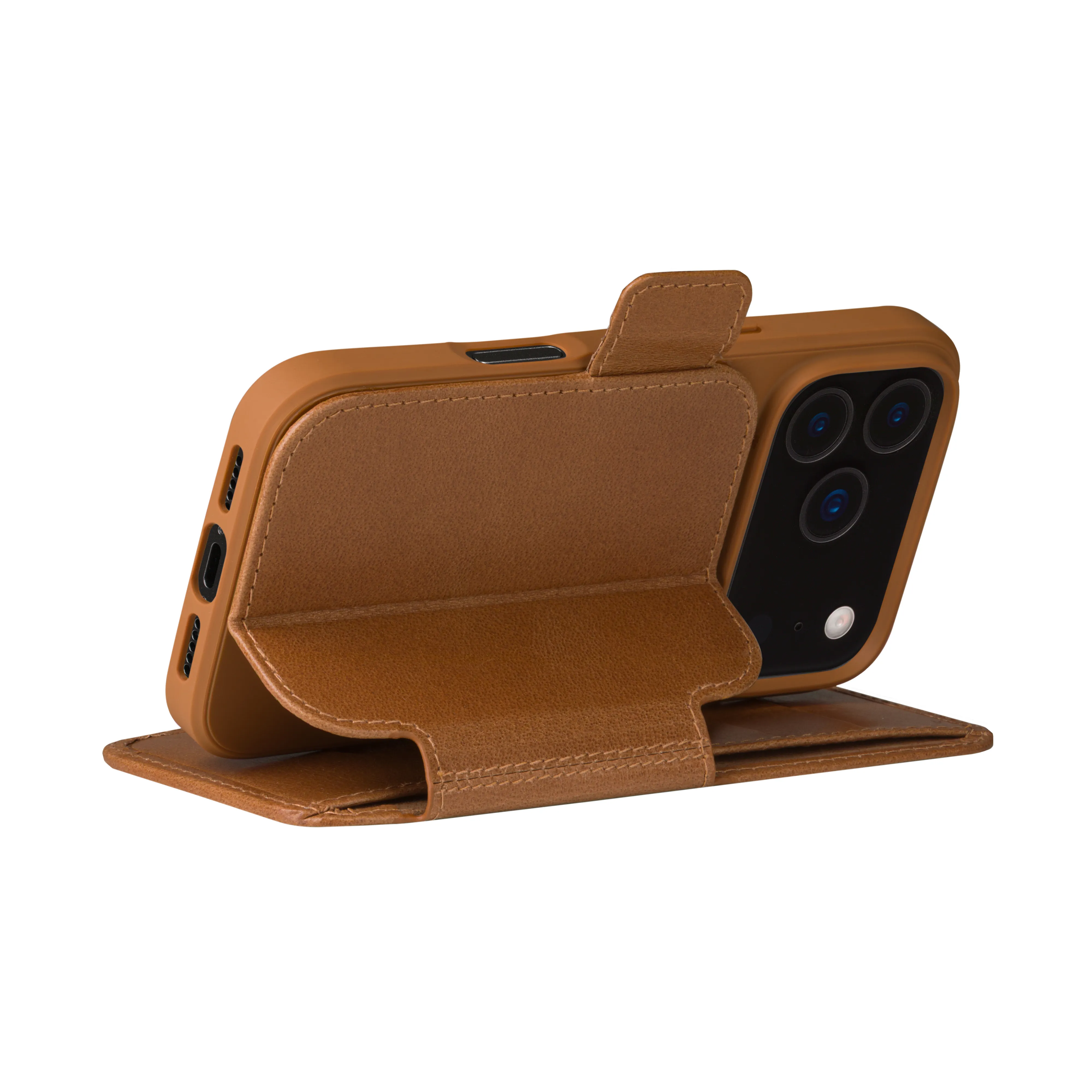 Dbramante1928 Copenhagen Wallet Case for iPhone 17 Pro, Brown