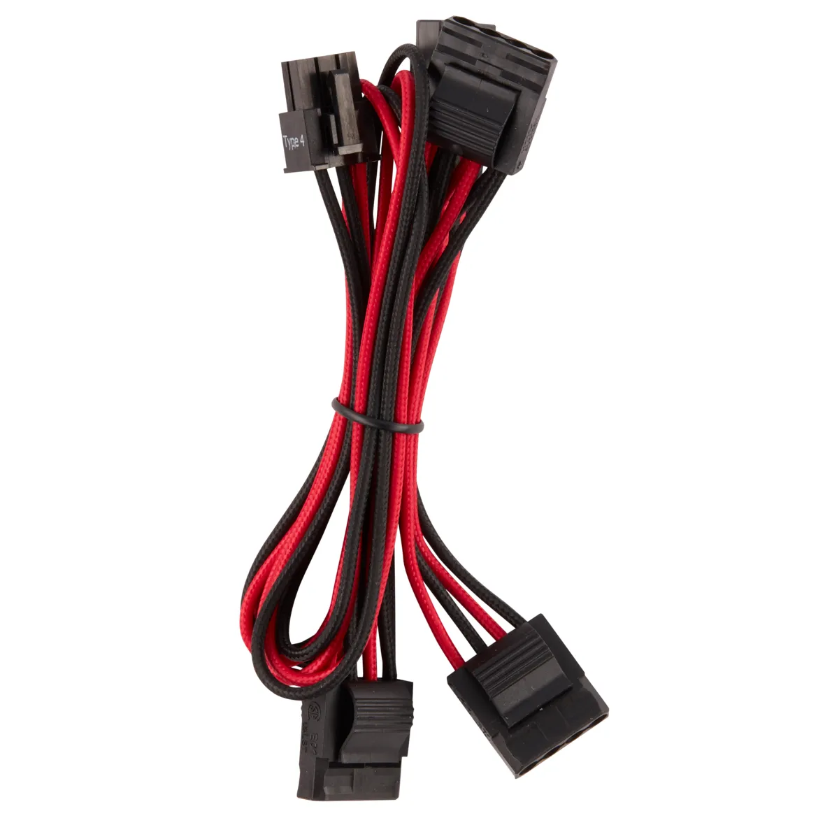 Cors. DC Cable Pro Kit Gen 4 Indiv. Sleeved, Type 4, RD/BK